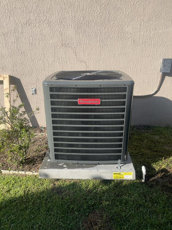 Maximize your home’s cooling potential with a professional single-unit AC installation. This high-efficiency condenser is strategically placed to ensure optimal clearance and airflow, protecting the system from debris and overheating. Maximize your home’s cooling potential with a professional single-unit AC installation. This high-efficiency condenser is strategically placed to ensure optimal clearance and airflow, protecting the system from debris and overheating.